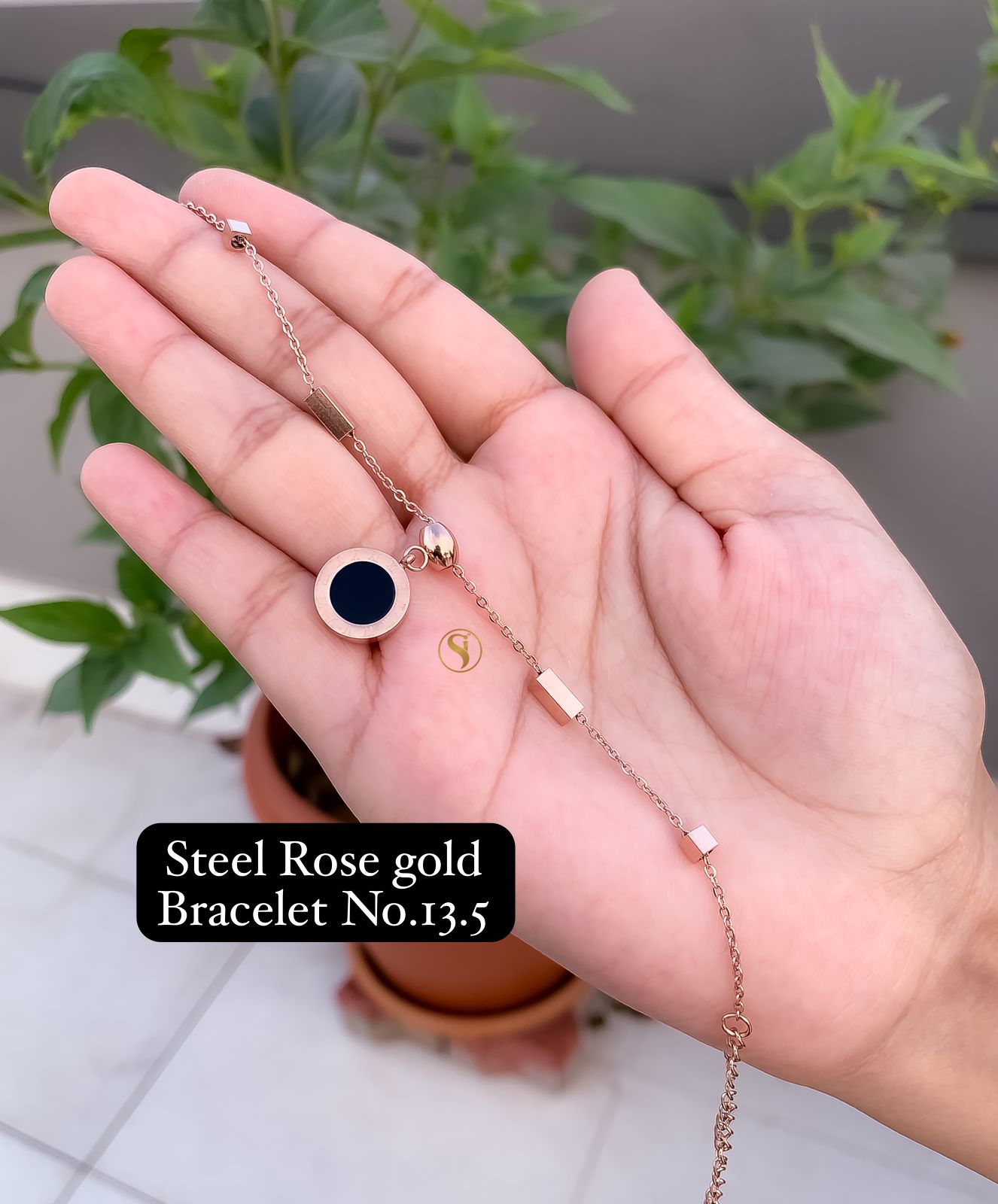Daily Wear Designer Steel Rose Gold Bracelets Catalog

